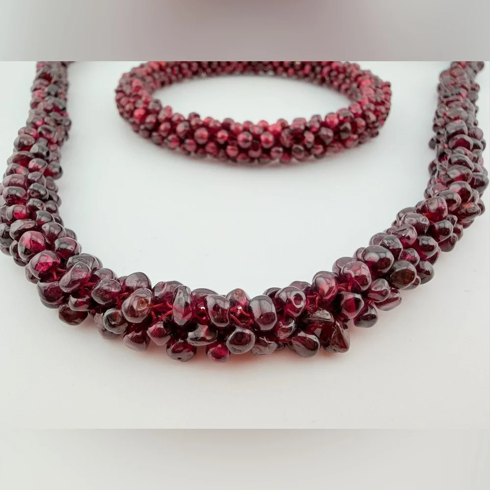 Museum-Quality Antique Bohemian Garnet Parure 118 total grams - Picture 6 of 16